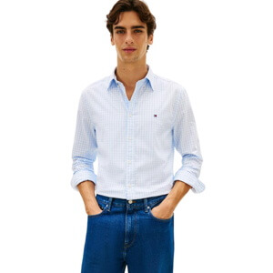 Tommy Hilfiger Flex Regular Fit Gingham Check Poplin Shirt